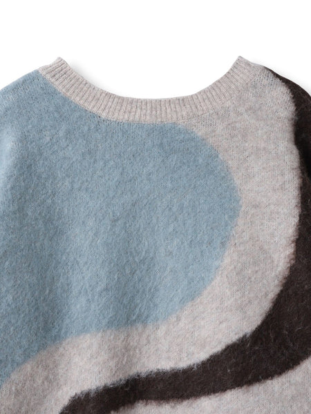 【WEB限定】マーブルニット≪手洗い可能≫