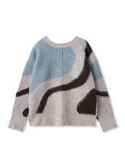 【WEB限定】マーブルニット≪手洗い可能≫