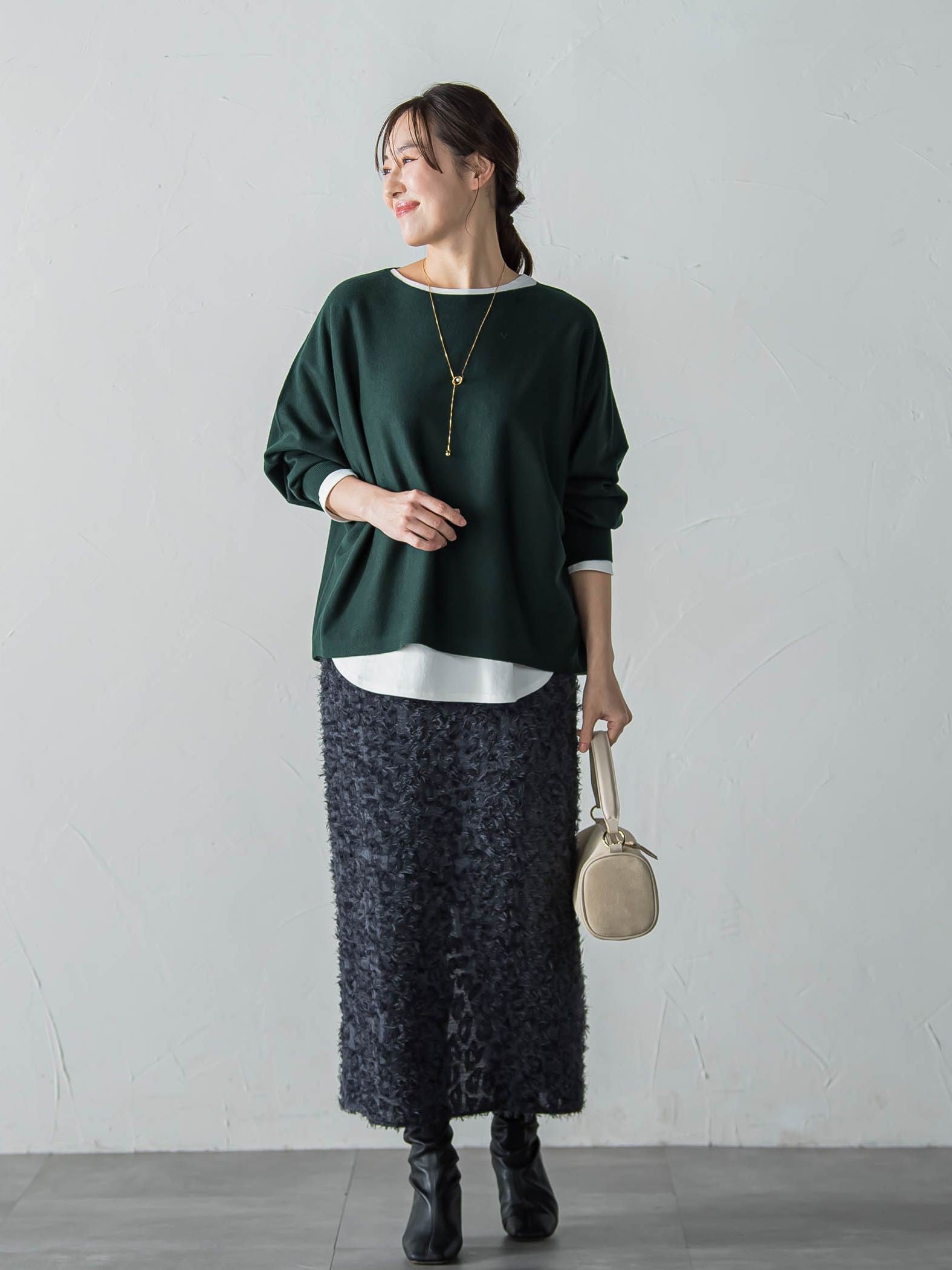 【WEB限定】エレカットドルマンニット