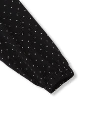 ライトデシンドットフリルネックブラウス