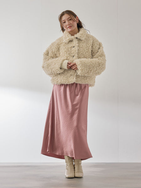 プードルフェイクファーブルゾン