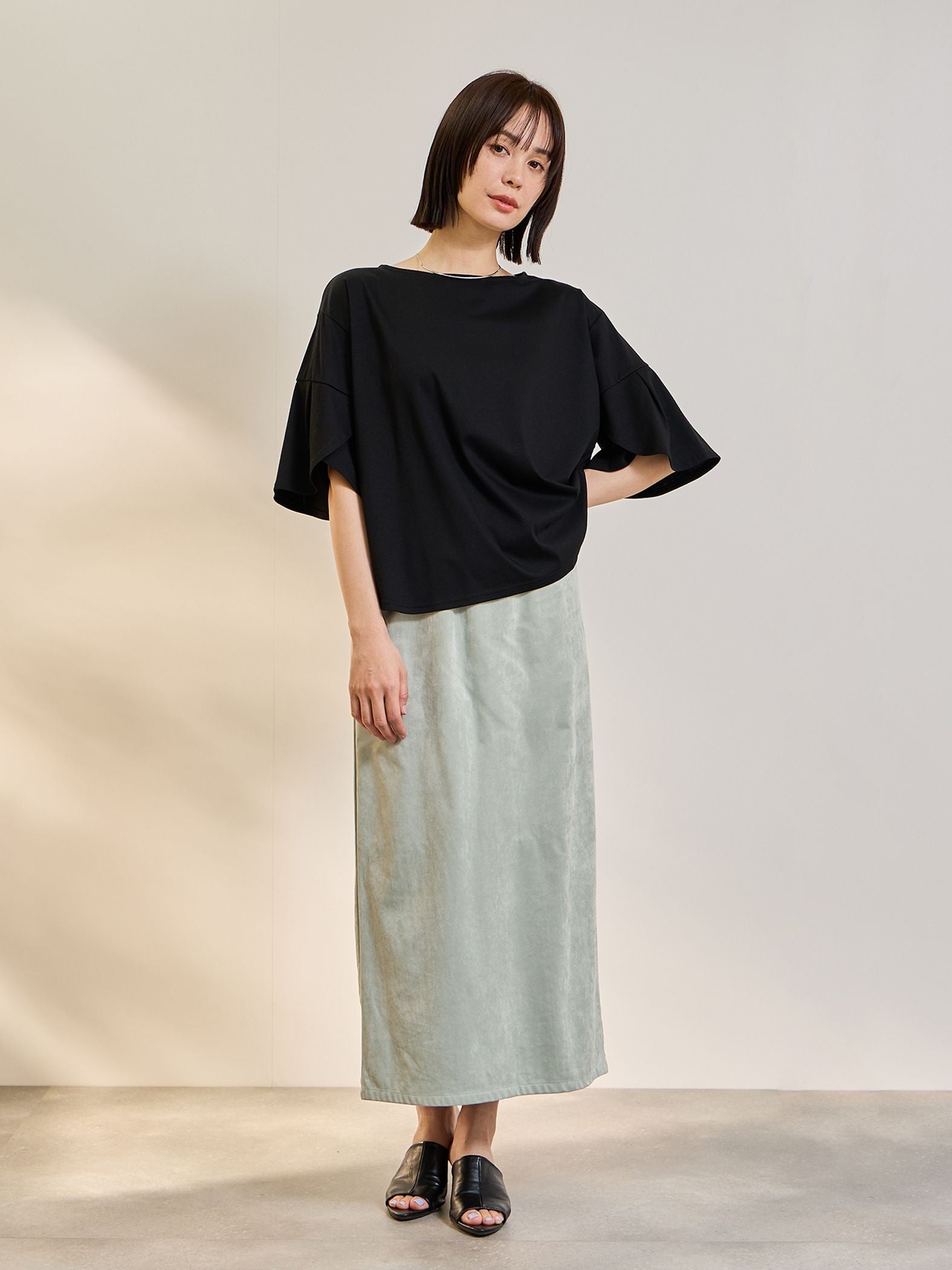 《予約》【連休。涼。軽やかに。】デザイン袖Tシャツ《接触冷感》