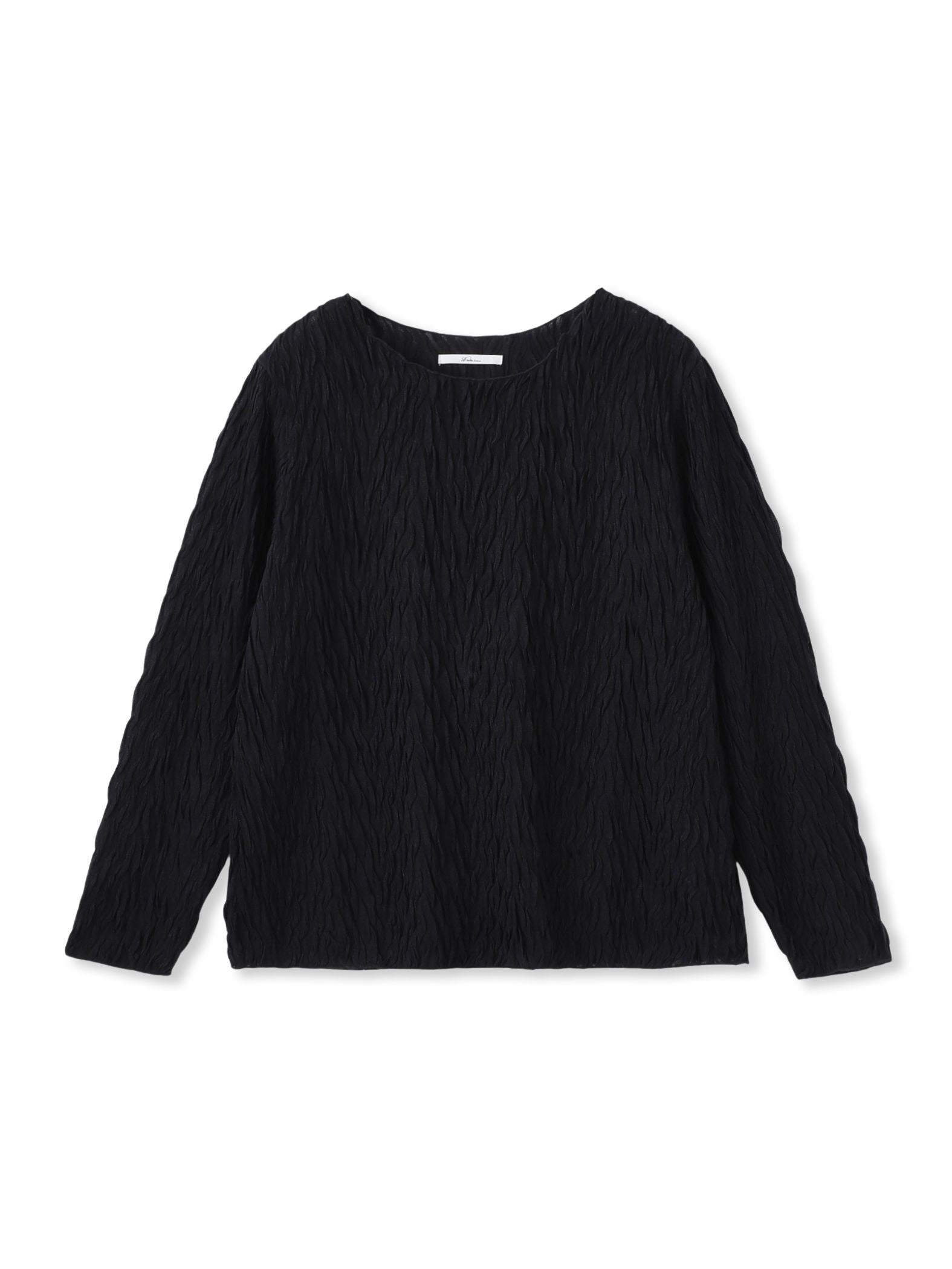 【WEB限定】フリルジャガードクルーネックプルオーバー