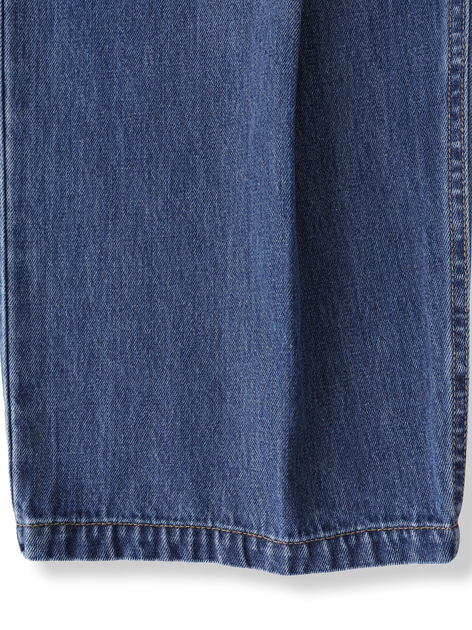 タックデニムパンツ≪洗濯機で洗える≫