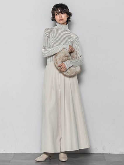 【新色追加】【ゆるっと上品】私に似合うキュロットパンツ≪手洗い可能≫