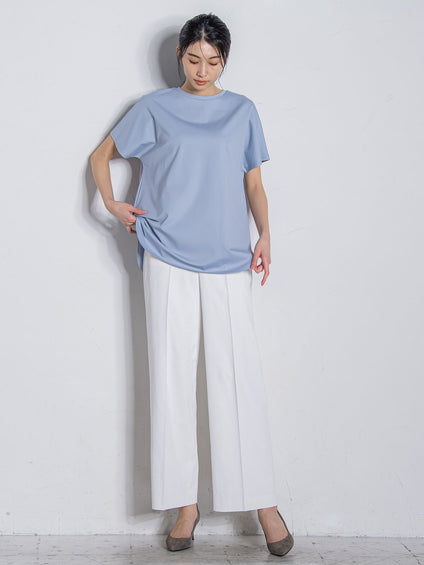 シェルタリングドライワイドパンツ≪洗濯機で洗える/セットアップ対応  