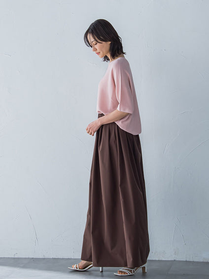 ラメ入りホールガーメントVネックニット≪手洗い可能≫