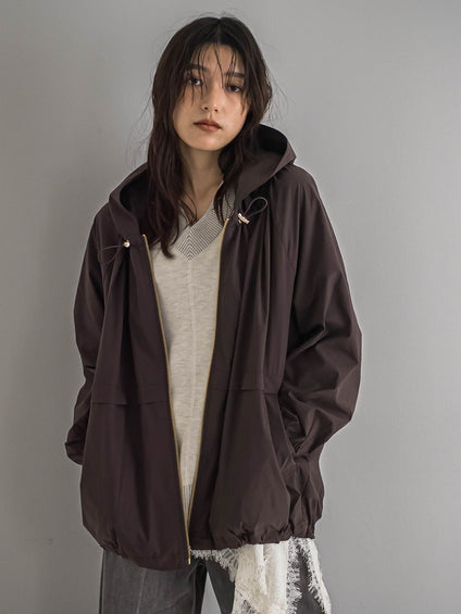 ストレッチタフタフーディブルゾン