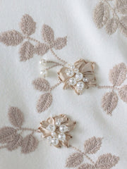 【新色追加】ボタニカルモチーフ刺繍カーディガン