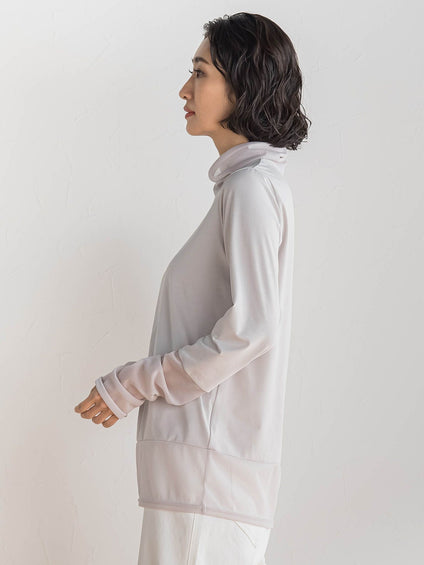 【大きいサイズ】シアー切り替えカットソー