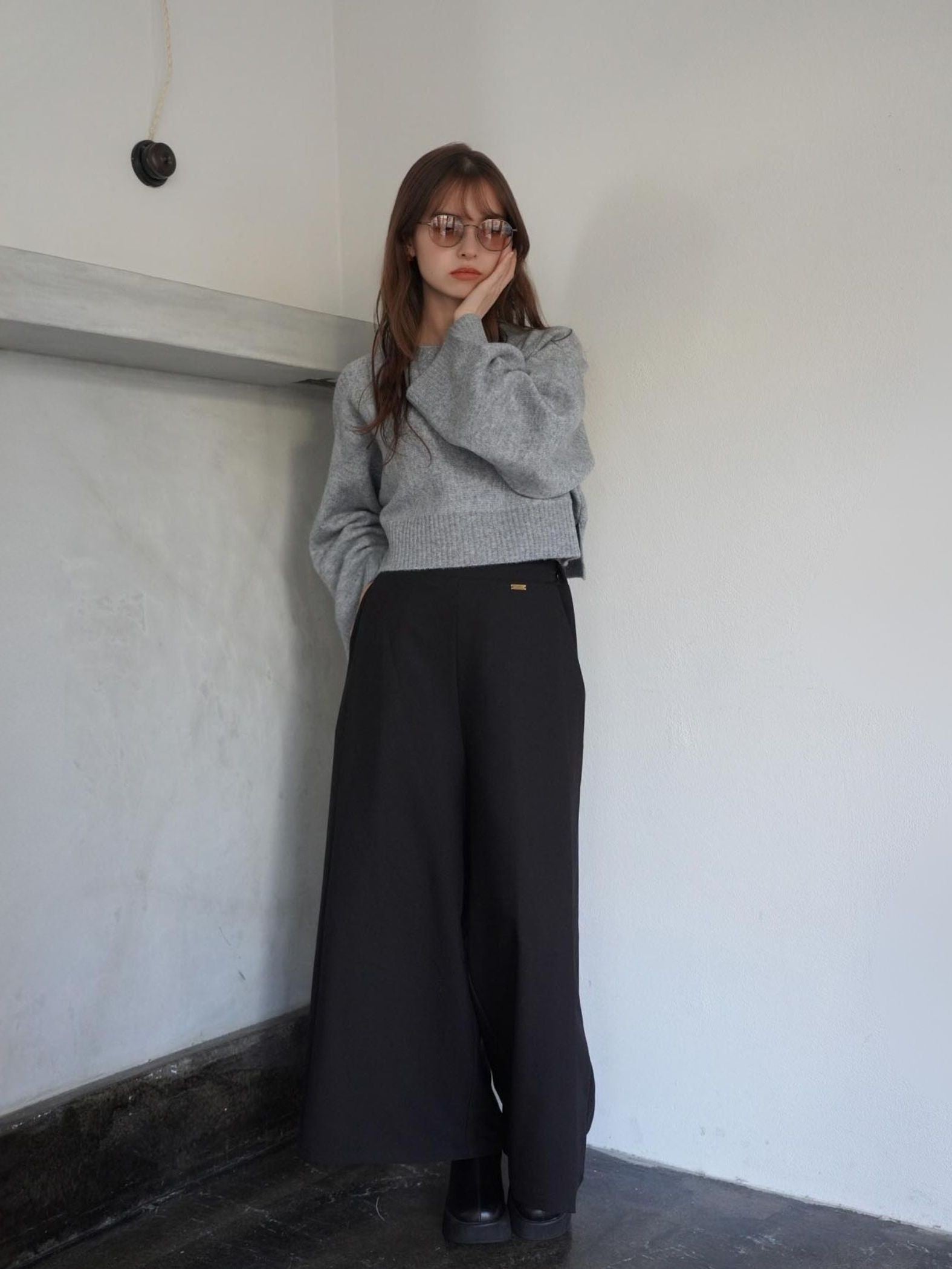 One Tuck Wide Pants≪手洗い可能≫
