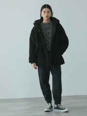 ショートボア中綿ドロストブルゾン