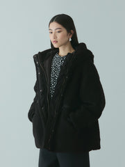 ショートボア中綿ドロストブルゾン