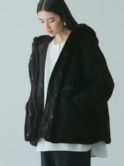 ショートボア中綿ドロストブルゾン