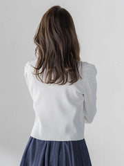 パフスリーブダブルジップブルゾン