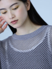 クルーネックワイドプルオーバー