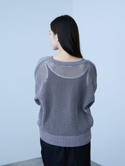 クルーネックワイドプルオーバー