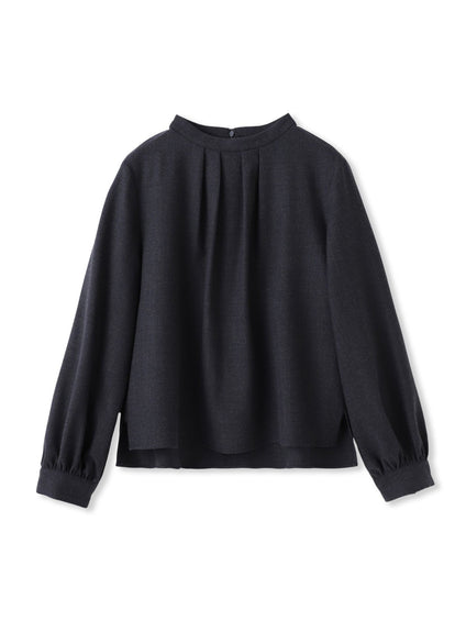 ウールブレンドストレッチブラウス≪セットアップ対応/手洗い可能≫