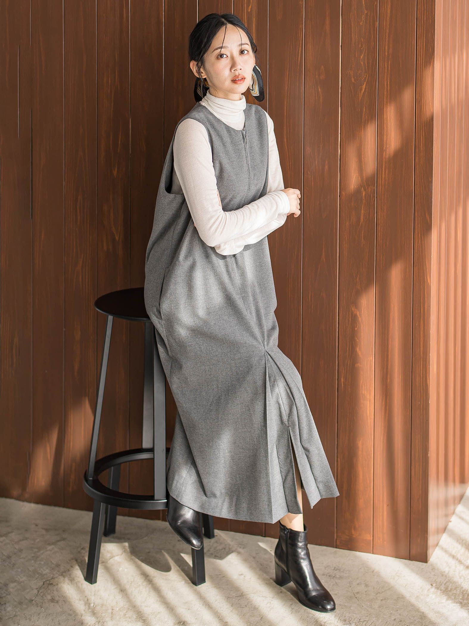 カシミヤシルクシアーラメカットソー≪手洗い可能≫