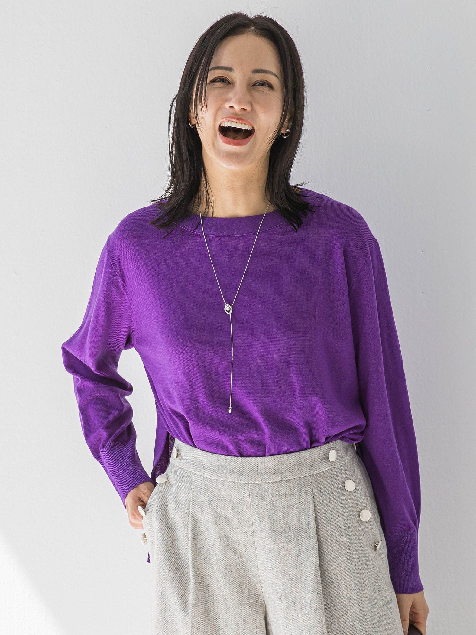 ANGELINAリブスリーブニット≪WEB限定11号/洗える≫