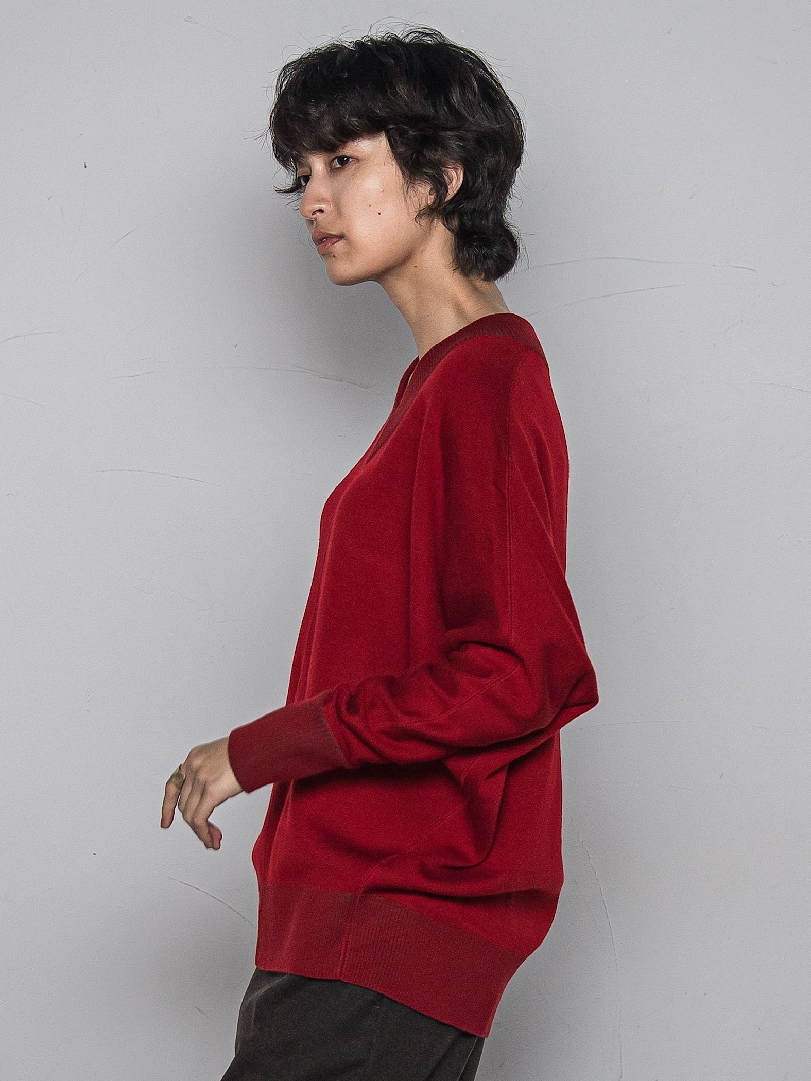 今日の気分で着回せるリバーシブルニット≪手洗い可能≫