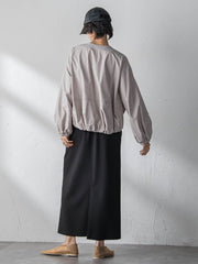 撥水バルーンブルゾン