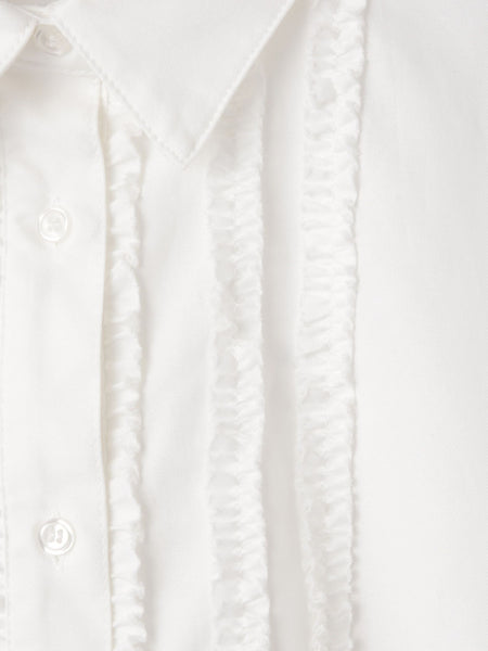 オックスミニフリルシャツ≪手洗い可能≫