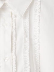 オックスミニフリルシャツ≪手洗い可能≫