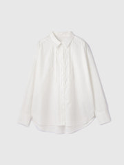 オックスミニフリルシャツ≪手洗い可能≫