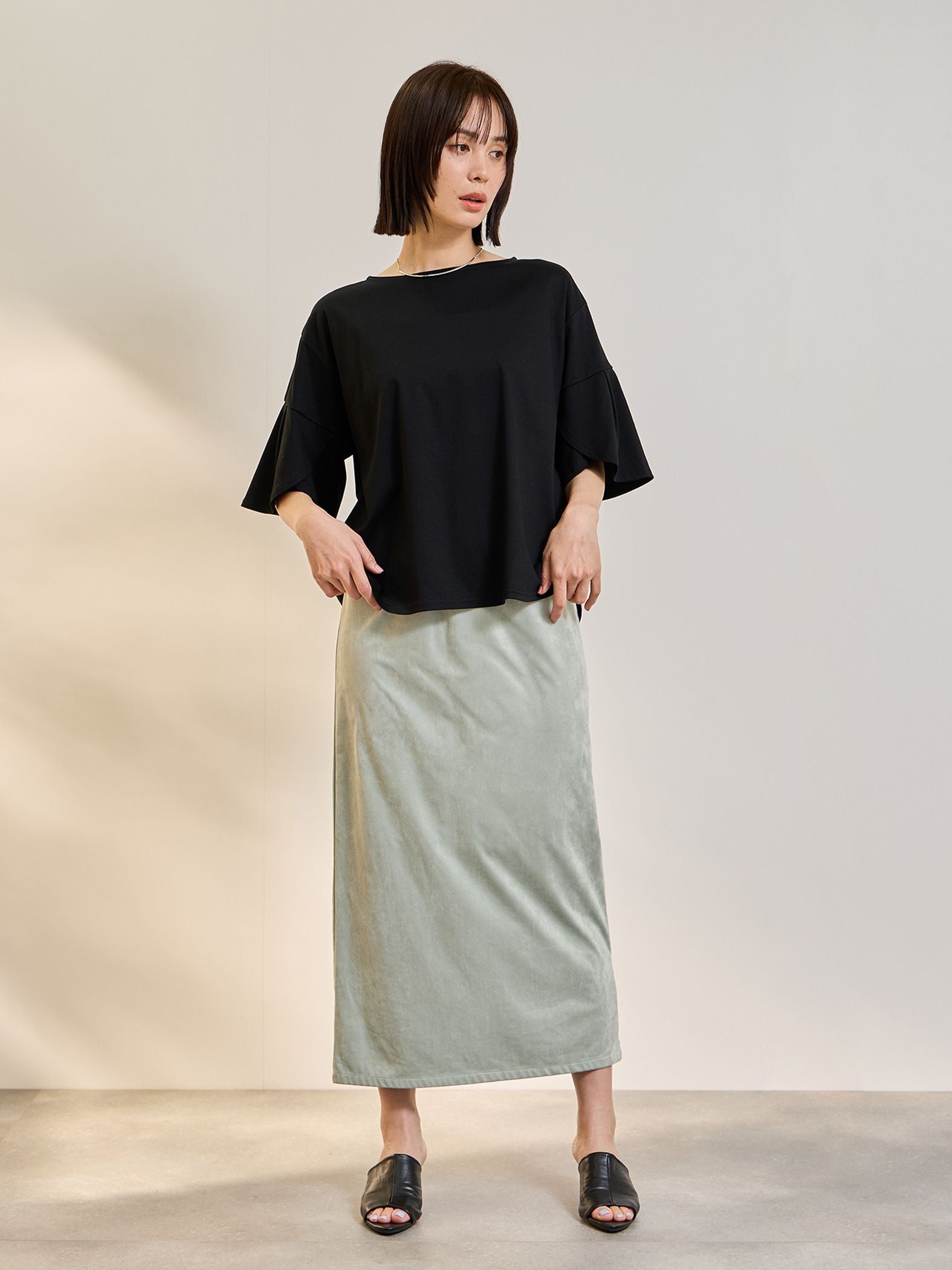 《予約》【連休。涼。軽やかに。】デザイン袖Tシャツ《接触冷感》