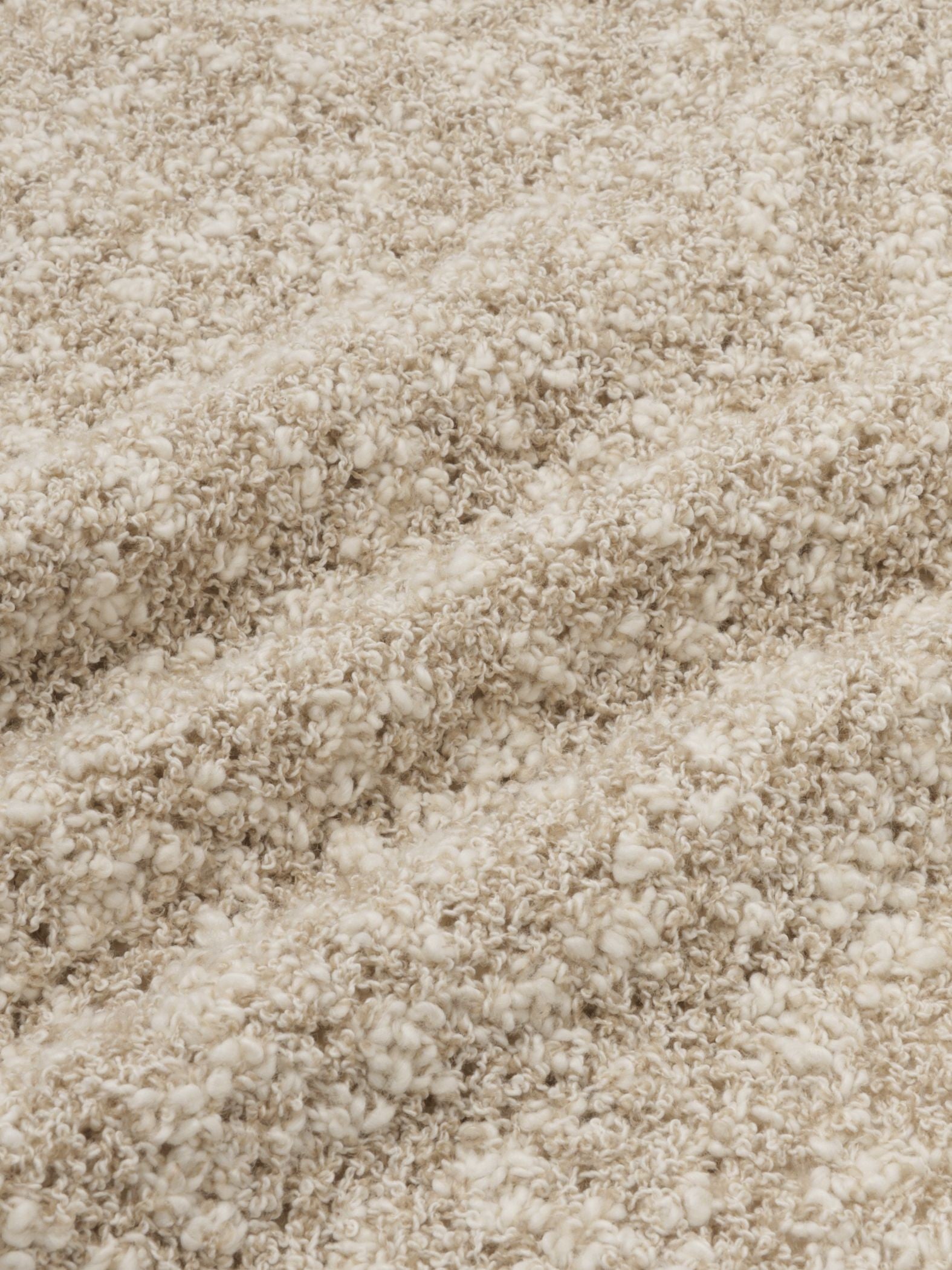 ＜陰影で魅せる＞ツイード風MIXスラブポロカーデ