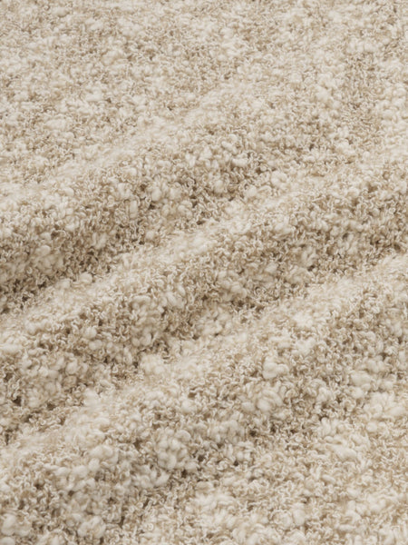 ＜陰影で魅せる＞ツイード風MIXスラブポロカーデ