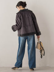 【WEB限定】フェイクムートンファーコート