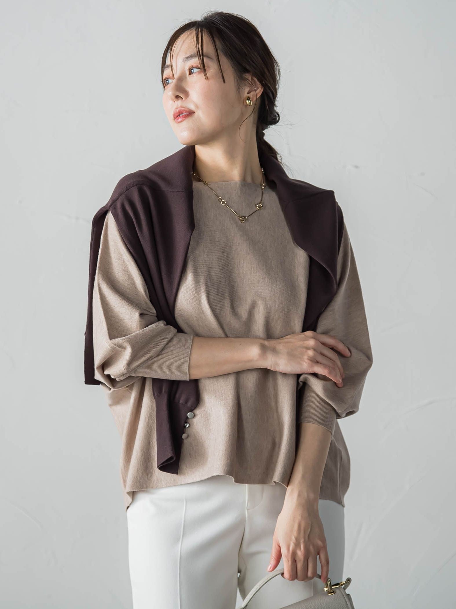 【WEB限定】エレカットドルマンニット