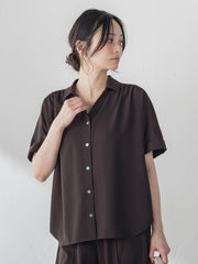 ≪シリーズ累計2万枚突破！≫【ラクする美人服】スキッパーブラウス