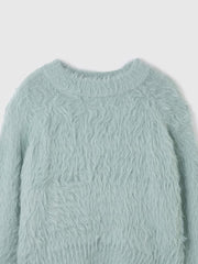 カーブヘムシャギーニットプルオーバー≪手洗い可能≫