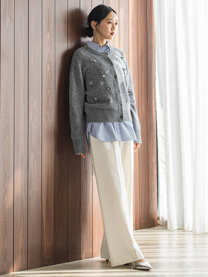 ボリュームスリーブシャツ≪洗濯機で洗える≫