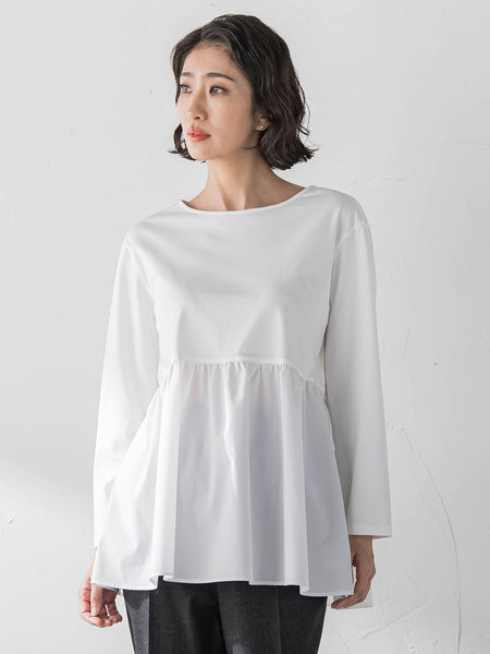 ペプラムカットソー