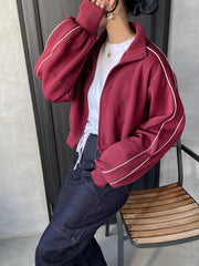 【ENIM BY VICKY】前開きZIPトラックジャケット《手洗い可能》