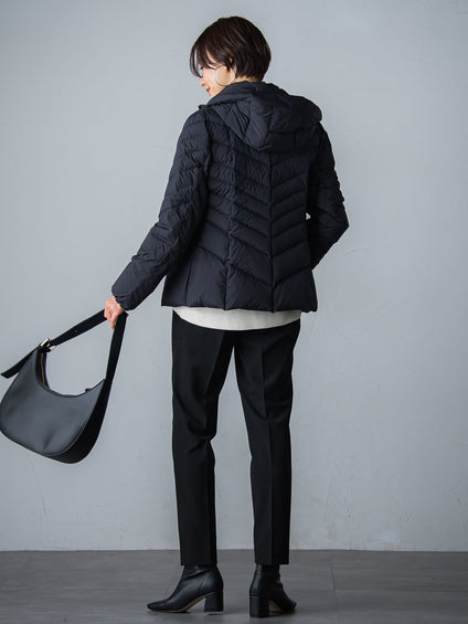 【ショート丈】ストレッチダウンコート