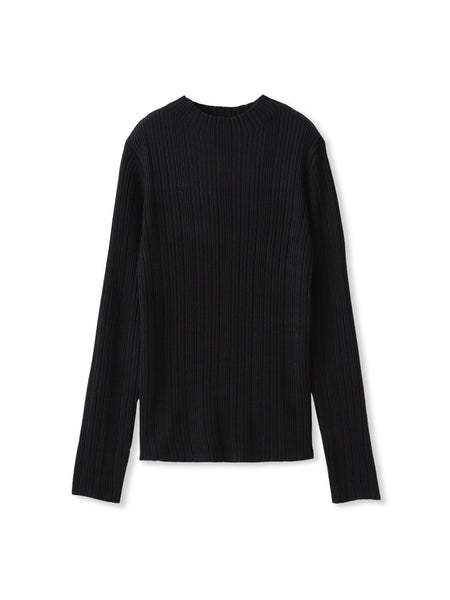 袖ボタンランダムリブニット≪手洗い可能≫