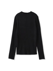 袖ボタンランダムリブニット≪手洗い可能≫