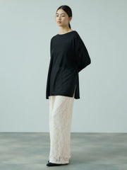 ブラッシュレースイージーワイドパンツ≪手洗い可能≫