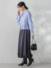 LYOCELL DOBBY STRIPEシャツ