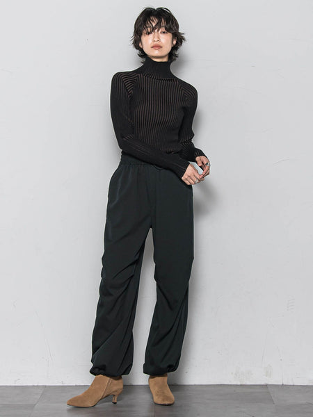 【WEB限定】プレーティングリブニットプルオーバー≪手洗い可能≫