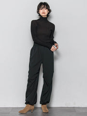 【WEB限定】プレーティングリブニットプルオーバー≪手洗い可能≫