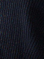 【WEB限定カラーあり】ラメボトルネックプルオーバー≪手洗い可能≫