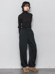 【WEB限定】プレーティングリブニットプルオーバー≪手洗い可能≫