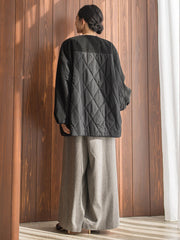 メランジブランケットコート