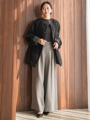 メランジブランケットコート